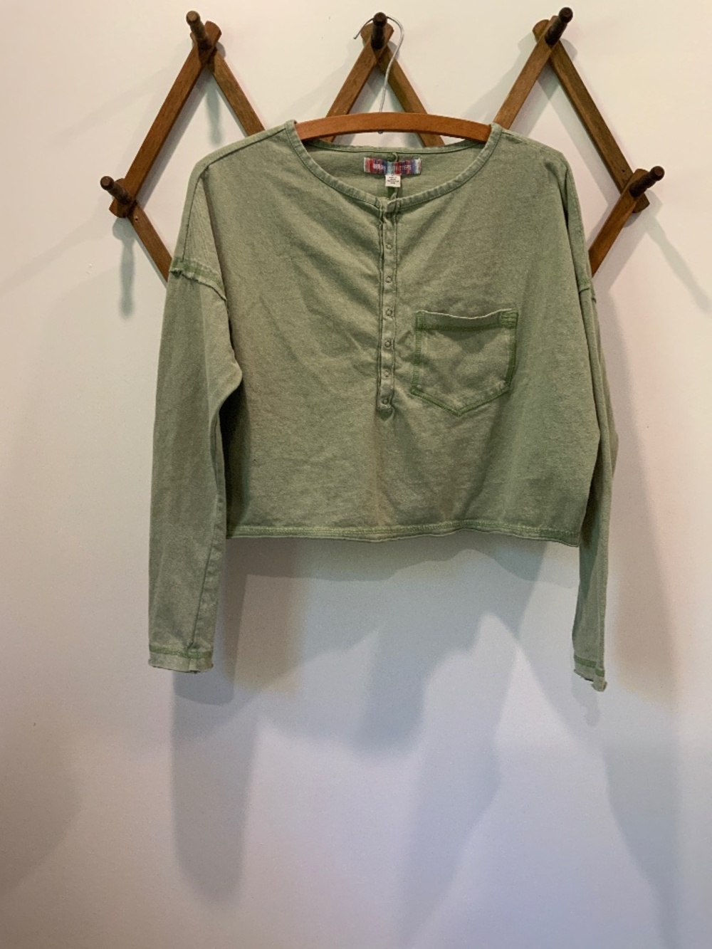 Urban Outfitters Cropped Long Sleeve Top